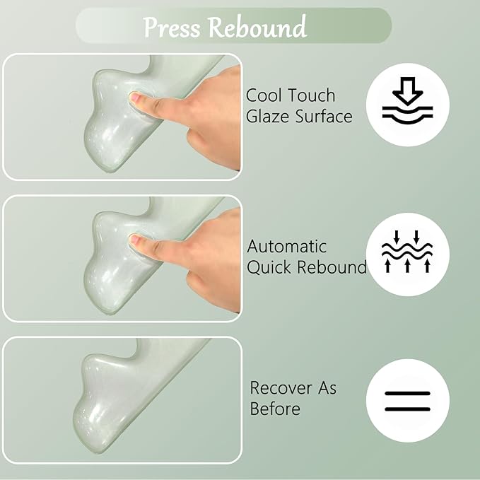 Gel Mountain Keyboard and Mouse Wrist Rest Set Abstract Clear Green Keyboard Wrist Rest Transparent Ergonomic Cute Minimalist Mouse Wrist Pad Silicone Non-Slip Support for Computer Keyboard 60% 68%75%