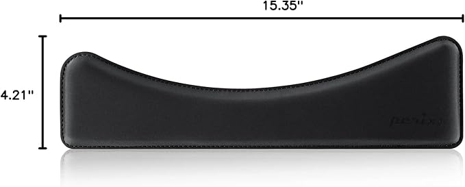 Perixx PERIPRO-511 Wrist Rest for Ergonomic Compact Keyboards - Gel Cushion Support with 15.34x4.21x1.14 inches - Ideal Ergonomic Desktop Solution - Black,11925