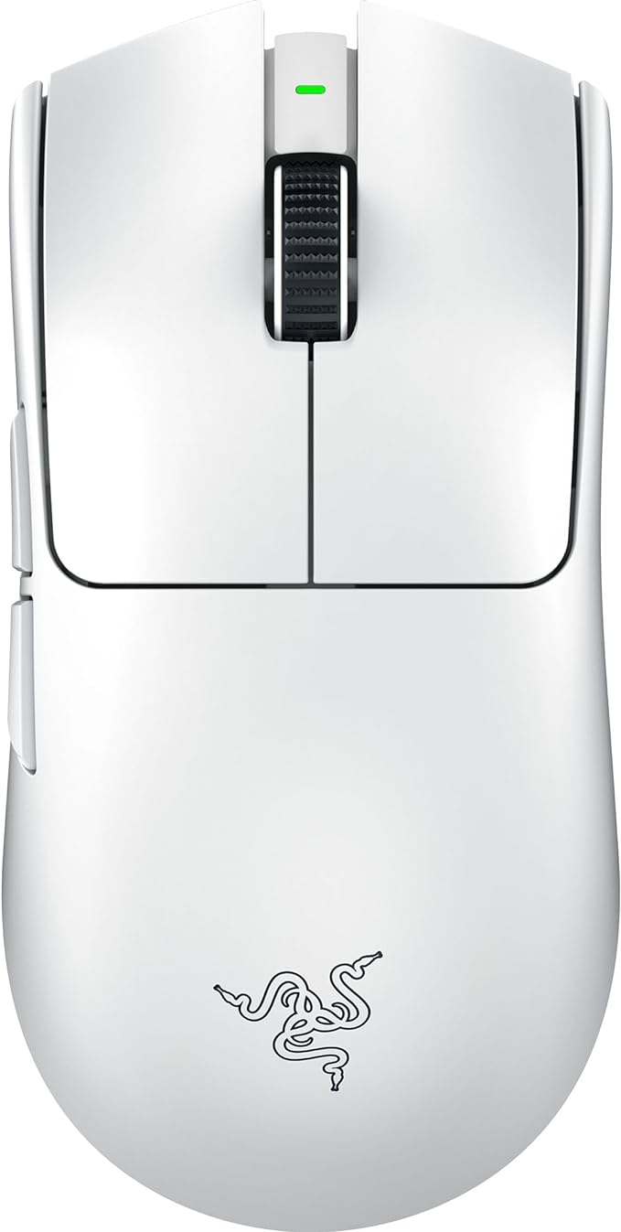 Razer Viper V3 Pro Wireless Esports Gaming Mouse: Symmetrical - 55g Lightweight - 8K Polling - 35K DPI Optical Sensor - Gen3 Optical Switches - 8 Programmable Buttons - 95 Hr Battery - White