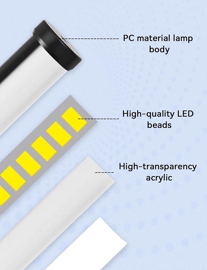 2 Pack LED Desk Lamp with Clamp,Eye-Friendly Clip on Lights for Home Office Study Reading,3 Modes 10 Brightness,Long Flexible Goose-Neck,Swing Arm Architect Task Table Lamps with USB Adapter