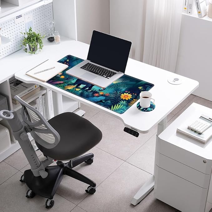 Gaming Mouse Pad Large Mousepad Elephant Desk Mat XXL Big Desk Pad Rubber Base Computer Pad with Stitched Edges Mouse Mat for Work Game Home Office