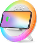 Swarmir Bluetooth Speaker with Lights, Wireless Charging Speaker, Best Birthday Gift Ideas Teenage,Applicable for Bedroom/Teen Girl Gifts(5W Wireless Charging)
