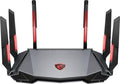MSI Radix AXE6600 WiFi 6E Tri-Band Gaming Router, AI QoS, RGB, 1.8GHz Quad-Core Processor, MU-MIMO, Tri Band Gigabit Wireless, 8-Stream, High Speed Long Range Gaming Router