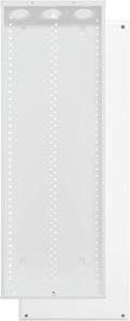 Legrand - On-Q 42-Inch Structured Wiring Enclosure with Screw-On Cover - in-Wall 20-Gauge Media Box with 2.5" Wire Pass Throughs & 2X Outlet Knockouts - Glossy White - EN4200