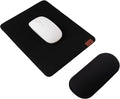 SenseAGE Ergonomic Detachable Mouse Pad with Wrist Rest Support, Adjustable Placement, Non-Slip Base, for Computer & Laptop, Office Desk Accessories, 9.7 x 7.3 in (Black)