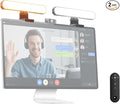 NEEWER Basics 12W Dual Monitor Light Bar with Stands, LED Lamp for Home Office Video Conference Lighting Desk Computer Laptop Webcam Zoom Streaming, Bi Color, Remote/Touch Control Dimmable, L10