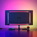 Monitor LED Backlights for PC & Mac, LED Strip Light Sync with Screen Color/Music, Computer Light Bar Behind Screen, LEDs for Desk Gaming, USB Port, Software Control, G100 (4-Side 32inch)