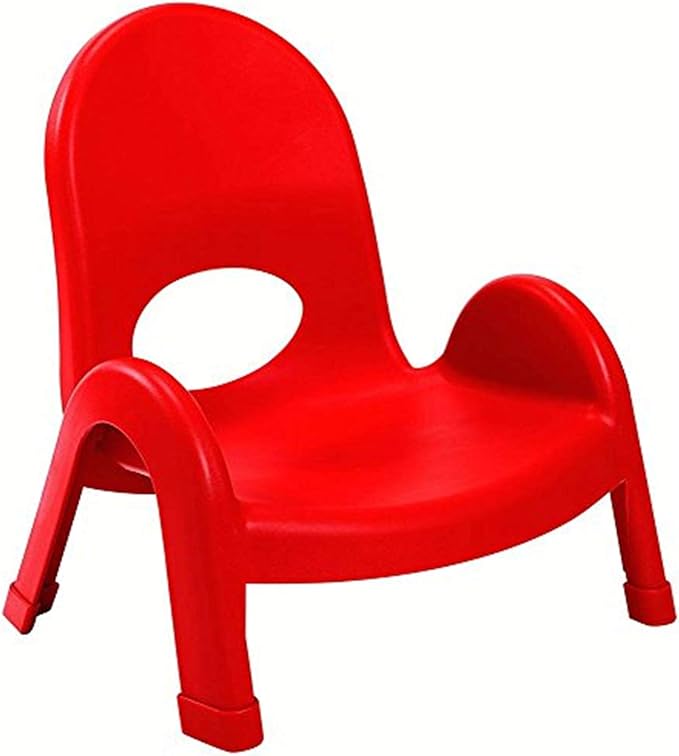 Angeles Value Stack 5" Child Chair, Candy Apple Red, 2 Pack, Stackable Ergonomic Seating Solution for Classrooms and Homeschools