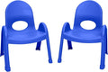Children’s Factory Value Stack 9" Child Chair, Royal Blue, 2 Pack, Stackable Ergonomic Seating Solution for Classrooms and Homeschools