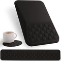 Ospelelf Keyboard Wrist Rest Ergonomic Mouse Pad with Wrist Rest, Arm Wrist Rest for Computer, Office and Gaming,Black