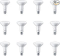 PHILIPS LED 65W BR30 12-Pack Basic LED Soft White (2700K) 650 Lumen (7.2W = 65W) Dimmable Frosted Flicker-Free Light Bulbs