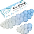 Gel Cloud Keyboard and Mouse Wrist Rest Set Gradient Blue Keyboard Wrist Rest Transparent Ergonomic Cute Mouse Wrist Pad Silicone Non-Slip Clear Wrist Rest for Computer Keyboard 60%68% 75% Home Office