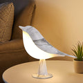 Bedside Touch Control Table Lamp Aroma Lamps Cute Bird Shaped Led Bedside Desk Lamp with USB Charging Port 3 Way Dimmable Creative Night Light Cordless Nightstand Lamp for Bedroom Home Office(Marble)