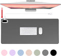 Konohan Heated Desk Pad Warm Mouse Pad, 5 Heating Level & 4 Hour Auto Shut-Off, PU Leather Warm Mouse Mat Heating Keyboard Gaming Mice Warmer Mat Only Supports 110v(Gray Color,31.5" X 13")