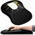 Hokafenle Ergonomic Mouse Pad Wrist Support with Massage Design, Wrist Rest Mousepad with Memory Foam&Non-Slip PU Base, Mouse Pads for Wireless Mouse & Desk (12x8 inch,Inspirational)