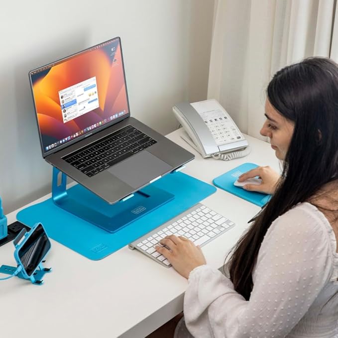 BLACK+DECKER Ergonomic Mouse Pad Wrist Support - Comfortable Mouse Pad Wrist Rest - Wrist Relief Gel Mousepad - Non-Slip Base Aesthetic Mousepad for Gaming, Home, Office - Perfect for Computer, Laptop