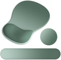 Ergonomic Mouse Pad with Wrist Rest and Keyboard Wrist Rest, Gel Mousepad and Wrist Rest for Computer Keyboard, Non-Slip PU Base, Mouse Pad with Wrist Support for Gaming, Sage Green