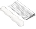 Clear Gel Wrist Rest for Keyboard, Keyboard Wrist Rest for Typing, Ergonomic Keyboard Arm Rest, Suitable for Office, Gaming, Computer, Laptop - Transparent
