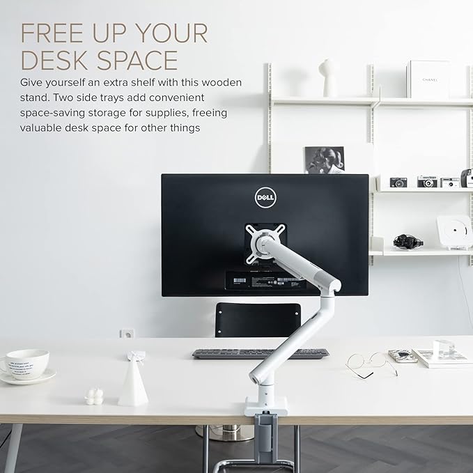 POUT Eyes 12 Dual Aluminum Monitor Arm (Grey/Black/Single)