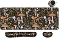 MIBITRI Keyboard Mouse Pad Set, Extended Gaming Mouse Pad+Ergonomics Keyboard Wrist Rest Support, Memory Foam, Easy Typing, 3Pcs XXL Ultra Thick Desk Mat, Cute Mushroom