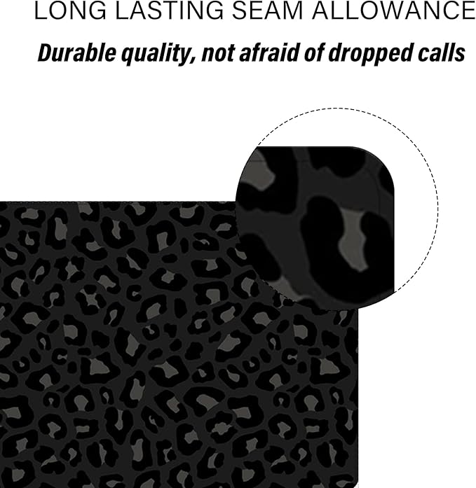 Extended Large Computer Gaming Mouse Pad Desk Mat(31.5×15.7 in),Desk Pad with Non-Slip Base and Stitched Edges for Work Office Large Gaming Mouse Pad Desktop Pad-Black Leopard Cheetah