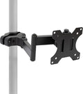Mount-It! Universal Full Motion Steel Pole Mount with Articulating Arm and Removable VESA Plate for 17 to 32 Inch Monitors & TVs, VESA 75x75 & 100x100 Compatible, Black (MI-391)