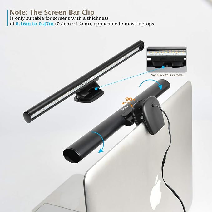 Monitor Light, Screen Light Bar Computer e-Reading LED Task Lamp, 3 Color Modes LightBar, 10 Brightness, USB Powered Monitor Lamp