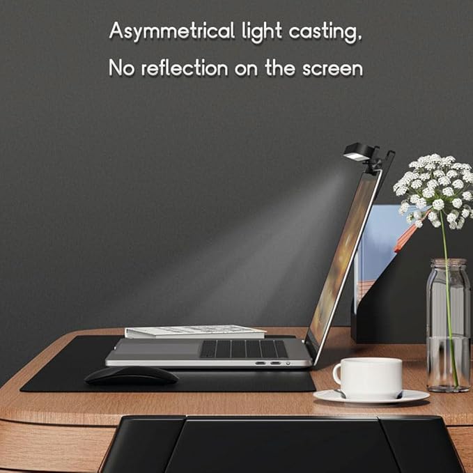 Laptop Monitor Light Bar, Computer USB Lamps with Touch Dimmer Switch, E-Reading LED Light Anti-Glare for Office/Home, Brightness/Color Temperature Adjustment