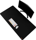 Mydours 48" x 24" Large Gaming Mouse Pad, Oversized Keyboard Mouse Mat with Stitched Edge, XXL Non-Slip Rubber Base Computer Mousepad for Full Desk, Extended Desk Mat for Gamer, Office & Home, Black