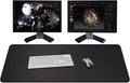 ZORESYN XXL Desk Mat - 43.3"x19.7" PU Leather Desk Pad for Office & Home, Waterproof and Durable Desk Protector for Keyboard and Mouse (Black)