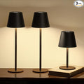 3 Pack Cordless Table Lamp, Portable Battery Operated Lamp with 3 Color Temps and Stepless Dimming, Rechargeable Table Lamp for Dinner, Desk, Cafe, Outdoor (Black)