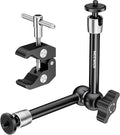 NEEWER 9.8"/25cm Adjustable Magic Arm with Super Clamp, 1/4" & 3/8" Threads, 1/4" Screws for Flash/LED Light/Microphone/Monitor, Compatible with SmallRig Camera Cage, Max Load: 4.4lb/2kg, ST25C