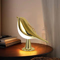 Bedside Touch Control Table Lamp Aroma Lamps Cute Bird Shaped Led Bedside Desk Lamp with USB Charging Port 3 Way Dimmable Creative Night Light Cordless Nightstand Lamp for Bedroom Home(Champagne)