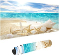 Beach Shells Non-Slip Rubber Large Mouse pad for Desk,Large Gaming Mouse Pad XXL Extended Mouse pad with Stitched Edges Non-Slip Base Water Resist Pad Desk Mat 35.4x15.7inch