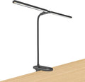 deaunbr LED Reading Light with Clip, Desk Lamp 48 LEDs 2600mAh Battery USB Rechargeable Book Lights Stepless Adjustable Brightness Eye Protection Table Lamps for Bed Headboard, Home, Office - Black
