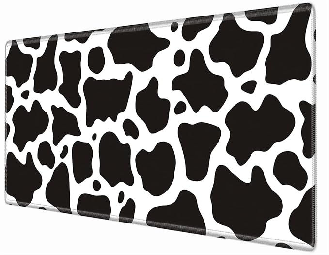 Large Mouse Pad 36 x 24 Desk Mat Gaming Mousepad Cow Print Oversized Desk Pad Huge Giant 4XL Computer Mat for Girl Women Work