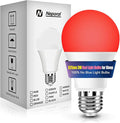 Neporal 3W 625nm Red Light Bulbs for Sleep, 100% Blue Light Blocking Bulb, Red Light Night Light for Melatonin Promoting, A19 40W Equivalent Dim Light Bulbs for Bedroom, Baby Nursery,1 Pack