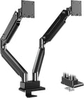 MOUNT PRO Dual Monitor Stand for Up to 44 lbs Ultrawide Screens Max 49 Inch, Heavy Duty Monitor Arm for 2 Monitors, Premium Full Motion Double Computer Desk Mount, VESA Mount 75x75/100x100mm