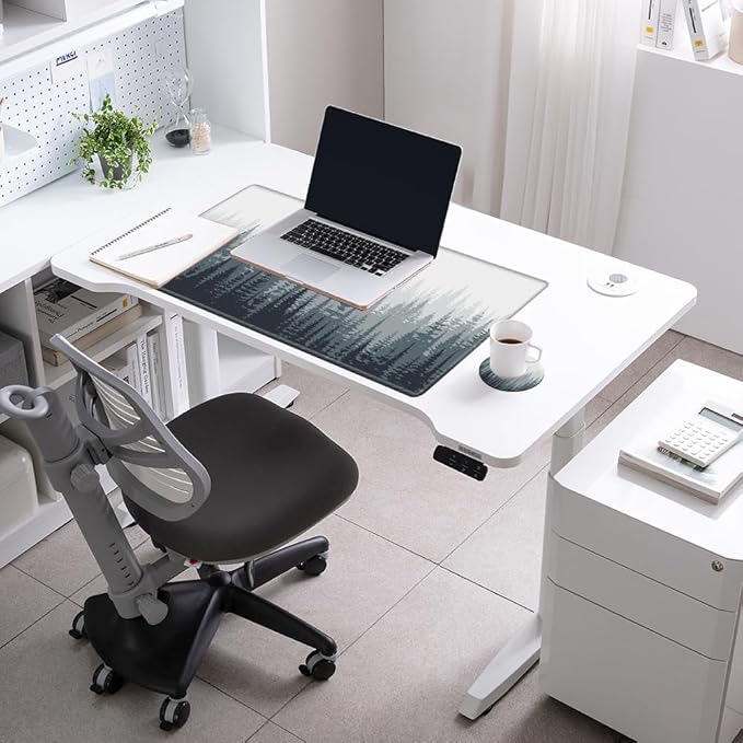 Large Mouse Pad Gaming Desk Pad Forest Mousepad for Wireless Mouse XXL 31.5''X15.75'' Big Desk Mats Extended Mouse Mat of Girl Desktop Computer with Coaster