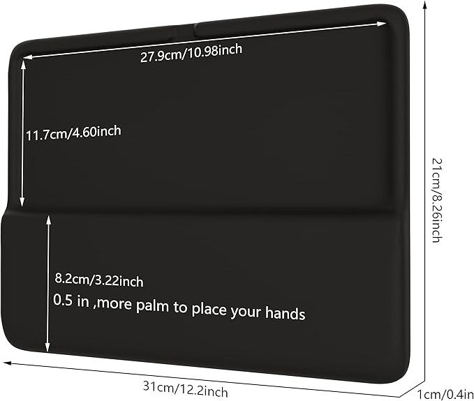 HONKID Wrist Rest for Magic Keyboard 2 (MLA22LL/A, A1644) and Magic Keyboard with Touch ID(MK293LL/A), Magic Keyboard Stand Pad to Relief Pain