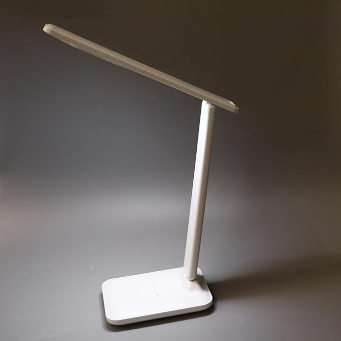 LED Desk Lamp, Dimmable Table Lamp, Touch Control, Rechargeable, White