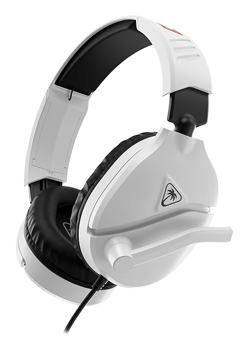 Turtle Beach Recon 70 Wired Gaming Headset - Licensed for Nintendo Switch 2, Nintendo Switch/Lite/OLED, Flip-to-Mute Mic, Adjustable, Lightweight headphones, On-Ear Controls, 40mm Drivers, Black/White