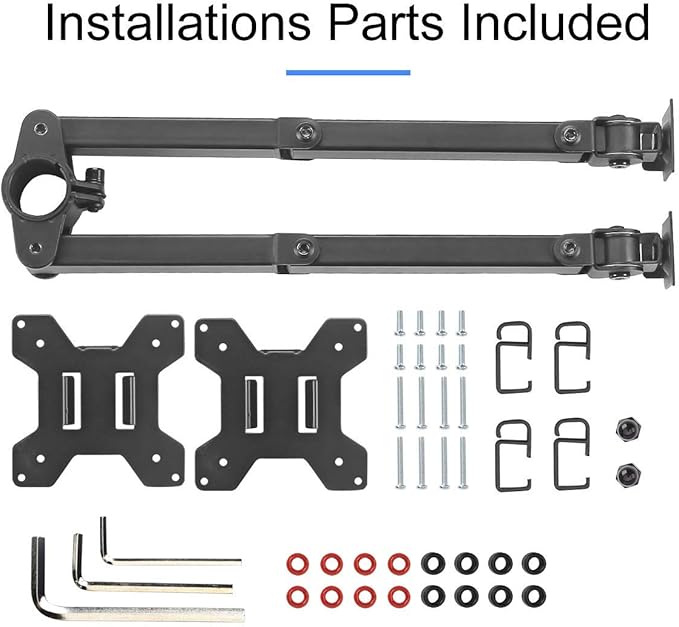 Suptek Dual Fully Adjustable Arm and Plate for Suptek Monitor Mount (MD6SB)