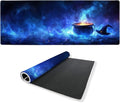 Magic Desk Mat Gaming Large Mouse Pad Blue Mystic Night Glow Mousepad Computer Keyboard Pad Mouse Mat Laptop Mat 31.5 x 11.8 Mouse Pads for Desk Home Office Gaming