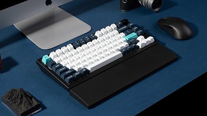 Keychron Silicone Palm Rest for V1 / V1 Max / V2 / V2 Max / Q1/ Q1 Pro / Q1 HE/ Q1 Max / Q2 / Q2 Pro / Q2 Max/ Q2 HE/ P1 / P1 Pro / P1 HE - Black, 12.89" Length