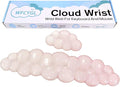 Gel Cloud Wrist Rest for Keyboard and Mouse Gradient Light Pink Clear Keyboard Wrist Rest Transparent Ergonomic Cute Cool Mouse Wrist Pad Silicone Non-Slip Wrist Pad for Computer Gaming Laptop Office