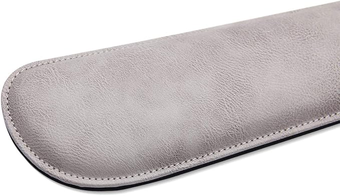 RICHEN Ergonomic PU Leather Keyboard Wrist Rest and Mouse Pad with Wrist Support, Memory Foam Set for Computer/Laptop,Gaming and Office, Comfortable for Easy Typing (Gray White)