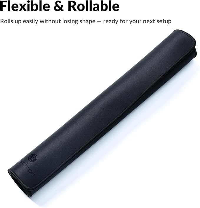 Keychron XL Gaming Mouse Pad Desk Mat, 35.4" × 15.7", Soft Micro-Weave Surface, Non-Slip Rubber Base, Anti-Fray Stitched Edges, Extended Large Mousepad for Gaming & Office – Black