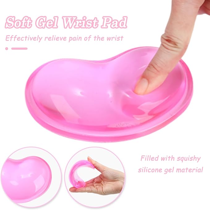 Gel Keyboard & Mouse Wrist Rest Set - Keyboard Wrist Rest Pad & Mouse Support for Office Gaming Pad Computer Laptop Ergonomic Comfortable Wrist Support - Pad Set (Mouse Support Only)