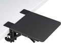 BONTEC Ergonomic Desk Extender Tray, 9.5"x9.1" Table Mount Arm Wrist Rest Shelf, 90° Foldable Elbow Support, Clamp on Computer Arm Rest for Desk, Office & Home Use, Durable & Easy to Install